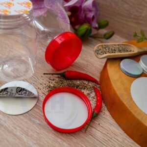 Seal in ấn theo yêu cầu - bề mặt in không tiếp xúc thực phẩm bên trong